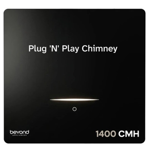 Beyond Appliances CUBE PLUG AND PLAY CHIMNEY 1400 CMH 60 cm | Auto Clean
