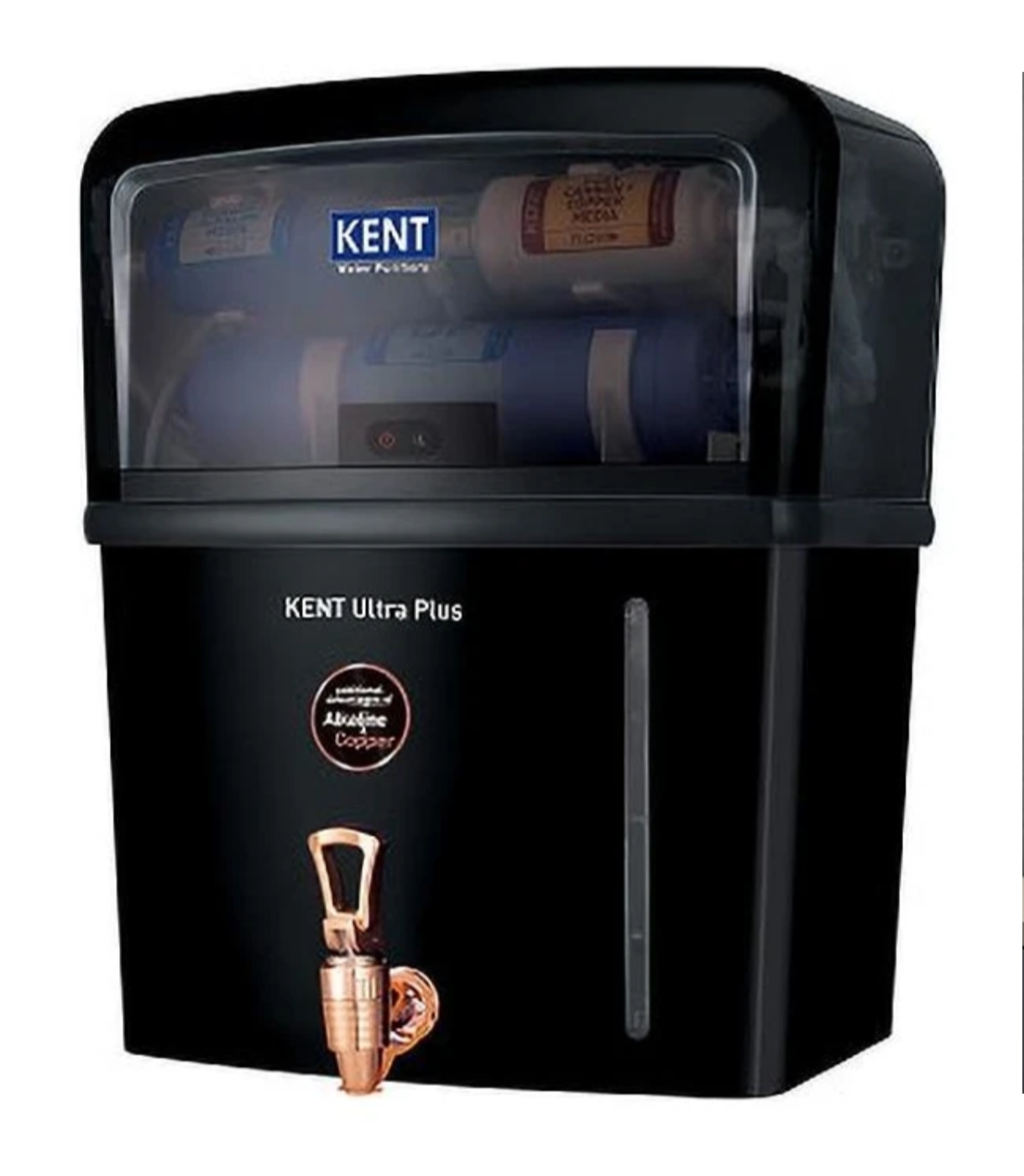 KENT Ultra Plus 8 L UV + UF + Alkaline + Copper Water Purifier Benefits of Alkaline & Copper Fully Automatic Operation 8L 60 L/hr Not Suitable for Borewell Water