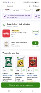 Free zomato voucher 799 shopping on blinkit