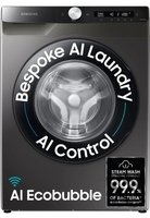 Samsung 8 kg 5 star, AI Control, AI Eco Bubble, Wi-Fi Fully Automatic Front Load with In-built Heater Black, Grey on Flipkart