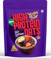 Yogabar 26g High Protein Oats 1kg , Dark Chocolate - Breakfast Cereal with Wholegrains, 26% Protein & No added sugar - Oats High Protein 
