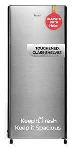 Haier 190 L Direct Cool Single Door 2 Star Refrigerator with Fast Ice Making, Easy Clean Back, Large Vegetable Box (2026 Model) 