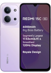 Redmi 15C 5G (Dusk Purple, 128 GB) on Flipkart