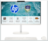 HP OmniStudio All-in-One, AMD Ryzen 3 30, 8GB LPDDR5x, 512GB SSD, FHD, 23.8''(60.5cm), Win 11, Office 24, Cashmere White, 4.61kg, cv0020in, Dual 2 W Speakers, FHD IR Camera, Anti-Glare, Desktop