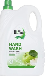 Hand Wash Protection from Germs, Hand Wash Liquids 5 Liter Liquid Handwash for Everyday Use (Green Apple)