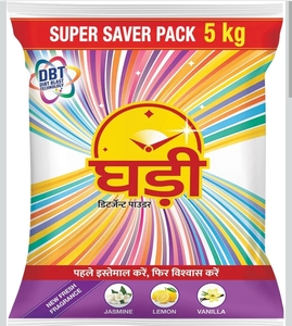 Ghadi Detergent Powder With Advance Dirt Blast Technology Tough Stain Removal & Refreshing Fragrance 5KG