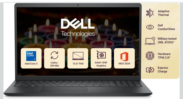 Dell 15 (Previously Inspiron) Laptop, 14th Gen Intel Core i3/Core 3 ...