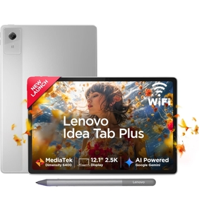 Lenovo Idea Tab Plus with Pen 12 GB RAM 256 GB ROM 12.1 inch with Wi-Fi Only MediaTek 6400 Tablet (Cloud Grey) on Flipkart