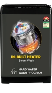 realme TechLife 14 kg with Steam Wash Fully Automatic Top Load with In-built Heater Grey (RMTL1405NHNDGR