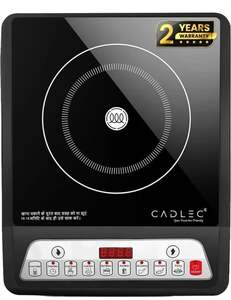 Cadlec 1999 W Induction Cooktop Push Button (Black, CookMate)