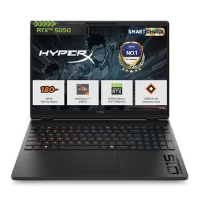 HP HyperX OMEN 15 Smartchoice, AMD Ryzen 7 8745HX, 8GB-RTX 5050, 16GB DDR5(Upgradeable)1TB SSD, 2.5K (2560 x 1600) 500 nits, 3ms, 15.3''/38.9cm, Win11, Office24, Black, 2.42kg, gb0204AX, Gaming Laptop