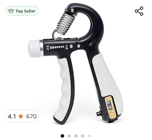 SLOVIC Hand Grip Gym With Counter | Hand Gripper Upto 60 Kg | Hand Grip Strengthener | Ad…