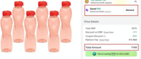 Set of 6 Milton Water Bottle - ₹149