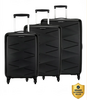 Kamiliant by American Tourister Hard Body Set of 3 Luggage 4 Wheels - (Small 55 Cm | Medium 68 Cm | Large 79 Cm)Combination Lock + 175 supercoins back 