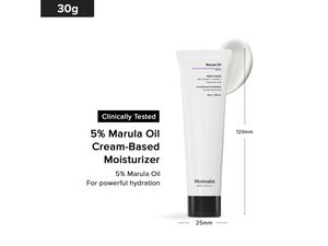 Minimalist 5% Marula Oil Moisturizer For Dry Skin With Hyaluronic Acid For Deep Nourishment & Hydration, For Men & Women - 30 Gram