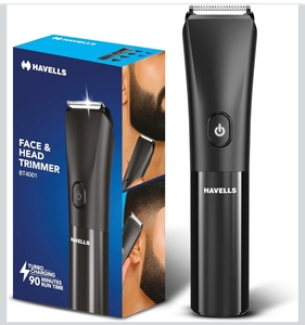 Havells Beard & Hair 7 in 1 Trimmer |2-in-1 Special Blade| Comes with 4 Beard & 2 Hair Combs|Type C Turbo Charge|No Nicks & Cuts|2 Year Guarantee|BT4001

