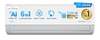 Midea 5400W Max Cooling Capacity, 3 Star,1.36 Ton Wi-Fi Inverter Split AC
