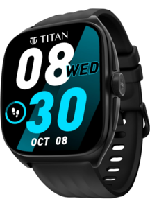 Price Drop: Titan Evolution Smartwatch Comes with 1.85” AMOLED Display with 390 * 450 Pixel Resolution|SingleSync BT Calling|AI Voice Assistant|100+ Sports Modes and Watchfaces|Upto 7 Day Battery|IP68