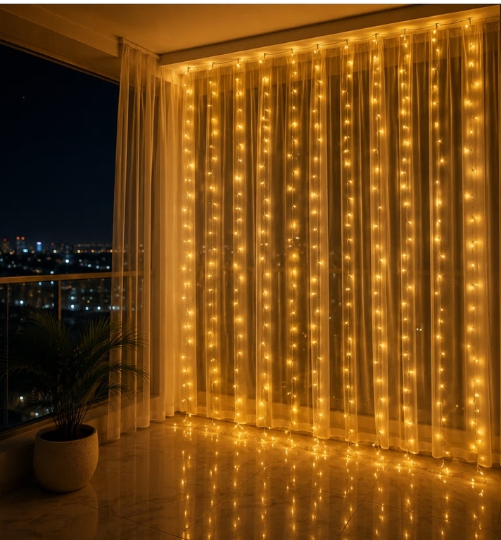 DesiDiya Pixel LED String Light (12m, Warm White, Festive Special) on ...