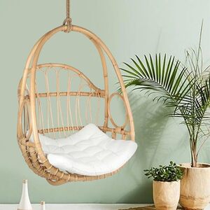 [ICICI CC] Habere India Cane Hanging Swing Chair for Home