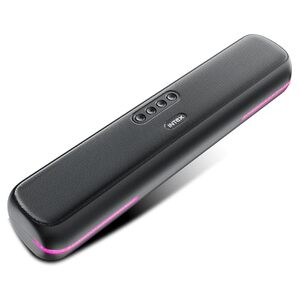 Intex Beast 20X Newly Launched 20W BT Soundbar with 360° Surround Sound, Rhythmic RGB Light, 52mm×4 Drivers, 5hrs Playback Time, TWS Feature, Type C Fast Charging, BT V5.4, USB/AUX/TF (Black)