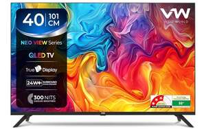 VW 100 cm (40 inches) Smartchoice Frameless Series HD Ready QLED TV VW40S1