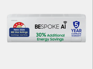 Samsung Bespoke AI 2026 Model 1.5 ton 4 Star Split Inverter with Wi-fi Energy Saving, Ac