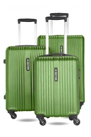 Killer Hard Body Set of 3 Luggage 4 Wheels - STRING- Olive Green - Green