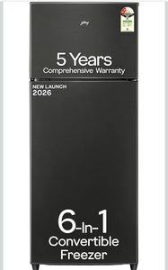 Godrej 272L 2 Star| 5 Years Comprehensive Warranty| New Launch| 6-in-1 Freezer Convertible