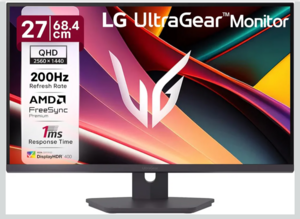 LG 27G610A 68.4 cm (27 Inch) Ultragear QHD (2560x1440) IPS Gaming Monitor, 1ms (GtG), 