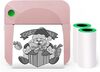 Mini Pocket Thermal Printer | Bluetooth Inkless Printer for Photos, Labels & Stickers (Pink)