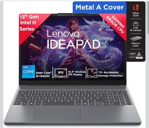 Lenovo IdeaPad Slim 3 13th Gen Intel Core i5-13420H 15.3 inch (38.8cm) WUXGA IPS Laptop (8GB RAM/512GB SSD/Windows 11)