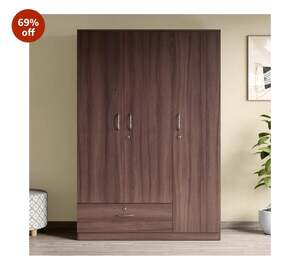 Interio by Godrej EWA 3-Door Wooden Wardrobe