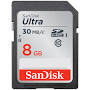SanDisk 8GB Ultra Class10 30Mb/s Memory Card @ 199