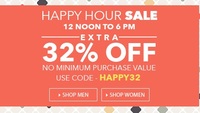 Happy Hour Sale is Back | Extra 32% OFF