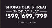 Shopaholic Treat : Flat Rs.599 (11-12pm)
