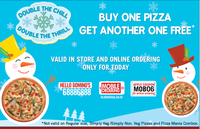  Buy One Get One Free (BOGO) ,Order Pizza From Dominos Using MobiKwik Wallet & Get 15% CashBack ,Friday 19-12-2014 ,DOMINOS