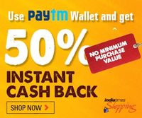 [Live] Use Paytm Wallet & Get 50% Instant Cashback at Indiatimes Shopping (Maximum Cash back- Rs 100) Valid from (13th- 15th Jan)