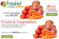 BigBasket: Fruits and Vegetables at Rs.10 + Free Delivery Over Rs.300