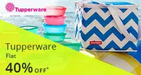 paytm- Use Tupper40 promocode to get Tupperware prodcuts @40% Cashback