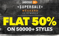 Flat 90% Off On 14Th March At 12 Noon @ Jabong