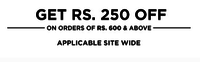 Get Rs.250 off on Rs.600