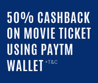 Get 50% cash back on Movie Tickets on Fastticket when pay via Paytm Wallet