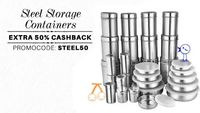 Steel Storage Containers - Upto 58% off & Extra 50% Cashback 