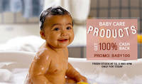 Upto 100% Cashback on Babycare Fresh Stock At 12.3&6PM only for today use coupon code: baby100