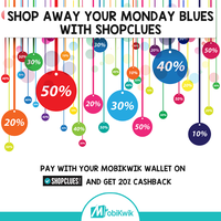 [UPDATED]Pay with MobiKwik Wallet on ShopClues & get 20% Cashback, upto Rs. 150.