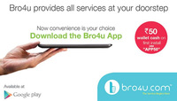 Get Rs.50 Wallet Cash on first install of Bro4U App  ( Valid in Bangalore)