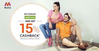 Get 15% Cash back on Myntra when you pay with PayUMoney Wallet, Offer Valid only for 18th and 19th July