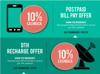 10% Cashback on Bill Payment & DTH [FREECHARGE]