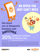 30% cashback on amazon.in by woohoo app..10 aug to 12 aug